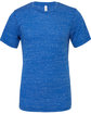 Bella + Canvas Unisex Poly-Cotton Short-Sleeve T-Shirt true royal mrble OFFront
