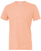 Bella + Canvas Unisex Poly-Cotton Short-Sleeve T-Shirt peach slub OFFront