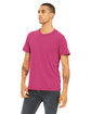 Bella + Canvas Unisex Poly-Cotton Short-Sleeve T-Shirt berry ModelQrt