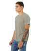 Bella + Canvas Unisex Poly-Cotton Short-Sleeve T-Shirt stone marble ModelQrt