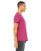Bella + Canvas Unisex Poly-Cotton Short-Sleeve T-Shirt berry ModelSide