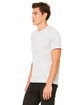 Bella + Canvas Unisex Poly-Cotton Short-Sleeve T-Shirt white marble ModelSide