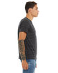 Bella + Canvas Unisex Poly-Cotton Short-Sleeve T-Shirt black marble ModelSide