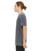 Bella + Canvas Unisex Poly-Cotton Short-Sleeve T-Shirt grey acid wash ModelSide