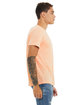 Bella + Canvas Unisex Poly-Cotton Short-Sleeve T-Shirt peach slub ModelSide