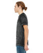 Bella + Canvas Unisex Poly-Cotton Short-Sleeve T-Shirt black acid wash ModelSide