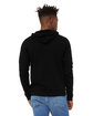 Bella + Canvas Unisex Sponge Fleece Pullover Hooded Sweatshirt DTG BLACK ModelBack