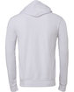 Bella + Canvas Unisex Sponge Fleece Pullover Hooded Sweatshirt WHITE FlatBack