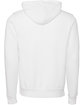 Bella + Canvas Unisex Sponge Fleece Pullover Hooded Sweatshirt DTG WHITE FlatBack