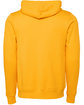 Bella + Canvas Unisex Sponge Fleece Pullover Hooded Sweatshirt GOLD FlatBack