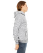 Bella + Canvas Unisex Sponge Fleece Pullover Hooded Sweatshirt LT GREY MARBLE ModelSide