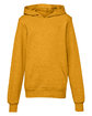 Bella + Canvas Youth Sponge Fleece Pullover Hooded Sweatshirt heather mustard OFFront