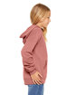 Bella + Canvas Youth Sponge Fleece Pullover Hooded Sweatshirt mauve ModelSide