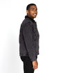Threadfast Apparel Unisex Sherpa-Lined Denim Jacket black denim/ blk ModelSide