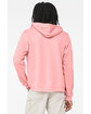 Bella + Canvas Unisex Sponge Fleece Full-Zip Hooded Sweatshirt pink ModelBack