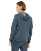 Bella + Canvas Unisex Poly-Cotton Fleece Full-Zip Hooded Sweatshirt HEATHER SLATE ModelBack