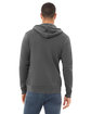 Bella + Canvas Unisex Poly-Cotton Fleece Full-Zip Hooded Sweatshirt ASPHALT ModelBack