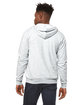 Bella + Canvas Unisex Poly-Cotton Fleece Full-Zip Hooded Sweatshirt ASH ModelBack