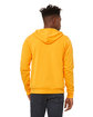 Bella + Canvas Unisex Sponge Fleece Full-Zip Hooded Sweatshirt gold ModelBack