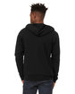 Bella + Canvas Unisex Poly-Cotton Fleece Full-Zip Hooded Sweatshirt BLACK HEATHER ModelBack