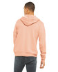 Bella + Canvas Unisex Poly-Cotton Fleece Full-Zip Hooded Sweatshirt PEACH ModelBack