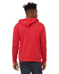 Bella + Canvas Unisex Poly-Cotton Fleece Full-Zip Hooded Sweatshirt HEATHER RED ModelBack