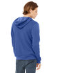 Bella + Canvas Unisex Poly-Cotton Fleece Full-Zip Hooded Sweatshirt HEATHER TRUE ROY ModelBack