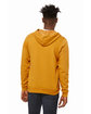 Bella + Canvas Unisex Poly-Cotton Fleece Full-Zip Hooded Sweatshirt HEATHER MUSTARD ModelBack
