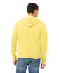 Bella + Canvas Unisex Poly-Cotton Fleece Full-Zip Hooded Sweatshirt YELLOW ModelBack