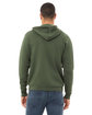 Bella + Canvas Unisex Poly-Cotton Fleece Full-Zip Hooded Sweatshirt MILITARY GREEN ModelBack