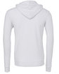 Bella + Canvas Unisex Poly-Cotton Fleece Full-Zip Hooded Sweatshirt WHITE FlatBack