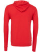 Bella + Canvas Unisex Poly-Cotton Fleece Full-Zip Hooded Sweatshirt RED FlatBack