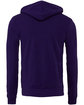 Bella + Canvas Unisex Sponge Fleece Full-Zip Hooded Sweatshirt team purple FlatBack