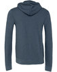 Bella + Canvas Unisex Poly-Cotton Fleece Full-Zip Hooded Sweatshirt HEATHER NAVY FlatBack