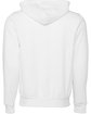 Bella + Canvas Unisex Sponge Fleece Full-Zip Hooded Sweatshirt DTG WHITE FlatBack