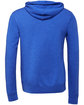 Bella + Canvas Unisex Poly-Cotton Fleece Full-Zip Hooded Sweatshirt TRUE ROYAL FlatBack