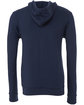 Bella + Canvas Unisex Poly-Cotton Fleece Full-Zip Hooded Sweatshirt NAVY FlatBack