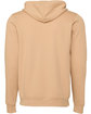 Bella + Canvas Unisex Poly-Cotton Fleece Full-Zip Hooded Sweatshirt HTHR SAND DUNE FlatBack