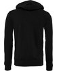 Bella + Canvas Unisex Poly-Cotton Fleece Full-Zip Hooded Sweatshirt BLACK HEATHER FlatBack