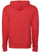 Bella + Canvas Unisex Poly-Cotton Fleece Full-Zip Hooded Sweatshirt HEATHER RED FlatBack