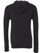 Bella + Canvas Unisex Poly-Cotton Fleece Full-Zip Hooded Sweatshirt DARK GREY FlatBack