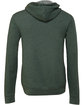 Bella + Canvas Unisex Poly-Cotton Fleece Full-Zip Hooded Sweatshirt HEATHER FOREST FlatBack