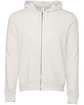 Bella + Canvas Unisex Poly-Cotton Fleece Full-Zip Hooded Sweatshirt VINTAGE WHITE FlatFront