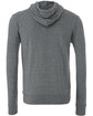Bella + Canvas Unisex Poly-Cotton Fleece Full-Zip Hooded Sweatshirt DEEP HEATHER OFBack