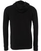 Bella + Canvas Unisex Poly-Cotton Fleece Full-Zip Hooded Sweatshirt BLACK OFBack