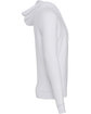 Bella + Canvas Unisex Poly-Cotton Fleece Full-Zip Hooded Sweatshirt WHITE OFSide