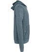 Bella + Canvas Unisex Poly-Cotton Fleece Full-Zip Hooded Sweatshirt HEATHER SLATE OFSide