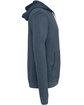 Bella + Canvas Unisex Poly-Cotton Fleece Full-Zip Hooded Sweatshirt HEATHER NAVY OFSide