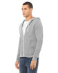 Bella + Canvas Unisex Poly-Cotton Fleece Full-Zip Hooded Sweatshirt ATHLETIC HEATHER ModelQrt
