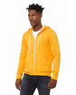 Bella + Canvas Unisex Poly-Cotton Fleece Full-Zip Hooded Sweatshirt GOLD ModelQrt